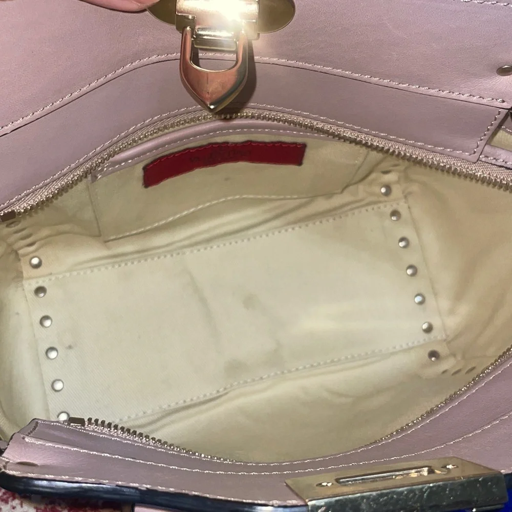 Valentino Garavani Studded Taupe Crossbody Bag - Picture 13 of 14